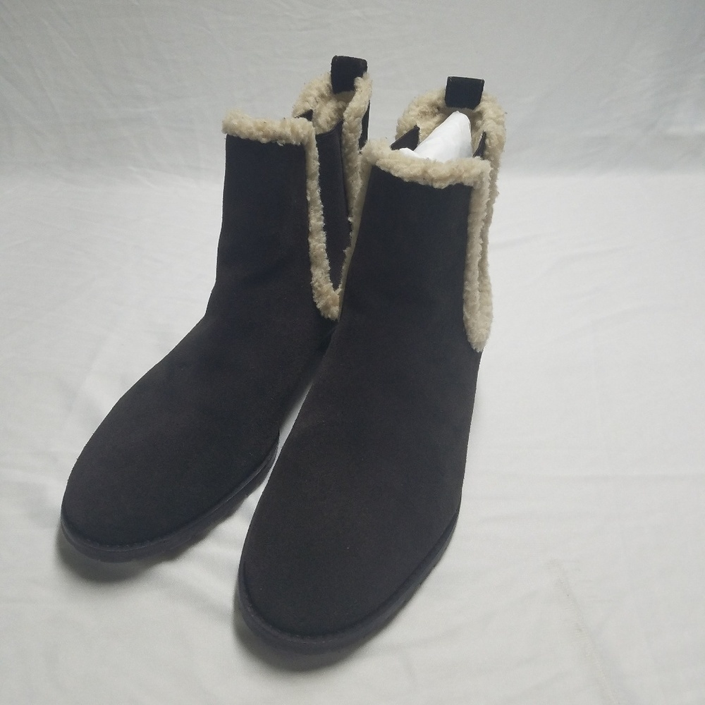 Talbots Solid Brown Suede Ankle Boots - image 6